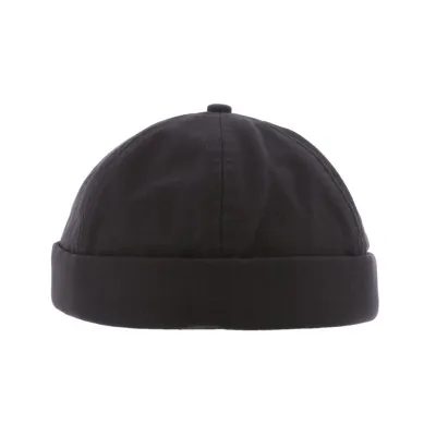 Bonnet Docker Seal Coton Noir - Herman
