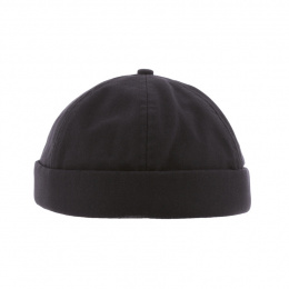 Docker Seal Cotton Cap Black - Herman