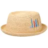 Chapeau Pork Pie Raffia Paille Naturelle - Stetson