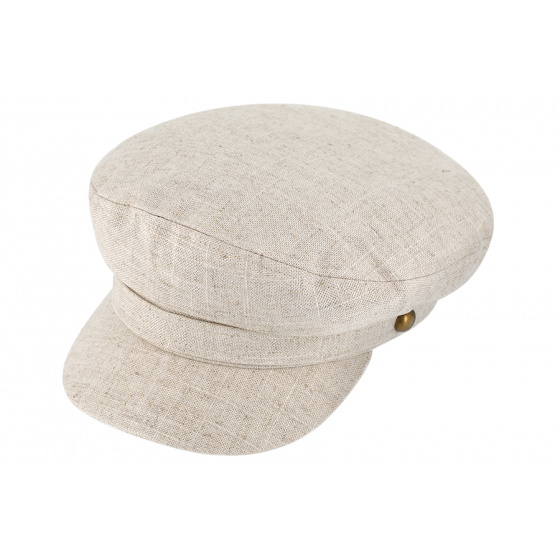 Cappellino Marin Cotone e Lino Beige- Traclet Riferimento : 10652 ...