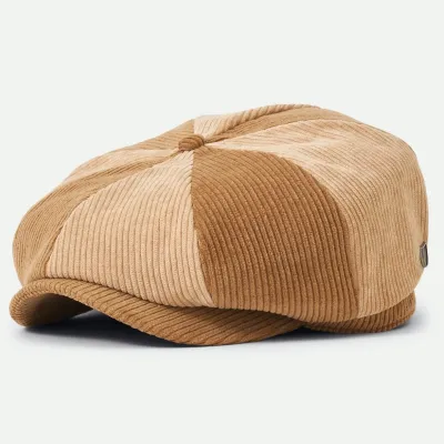 Casquette Gavroche Brood Baggy Velours Marron/Beige - Brixton
