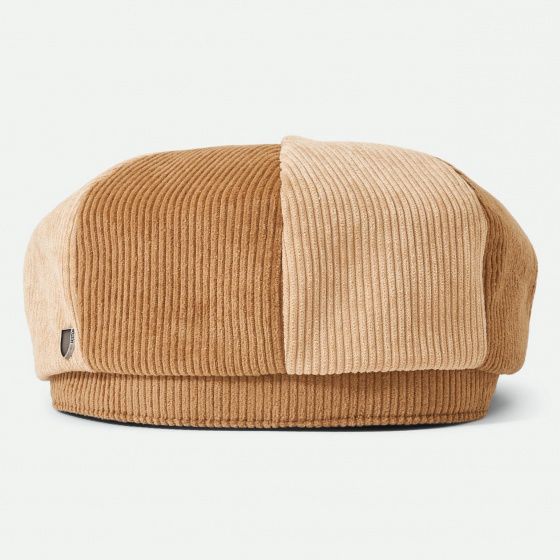 Casquette Gavroche Brood Baggy Velours Marron/Beige - Brixton