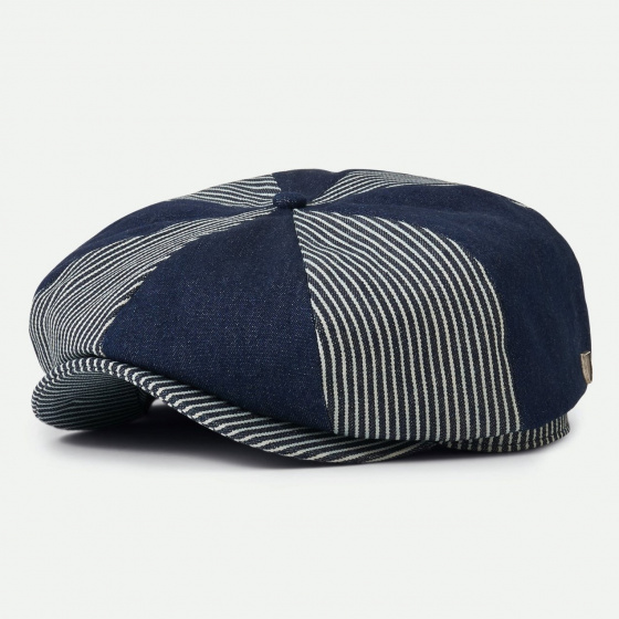 Gavroche Brood Baggy Patchwork Navy Cap - Brixton