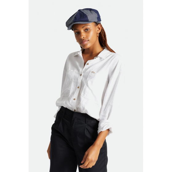 Casquette Gavroche Brood Baggy Patchwork marine - Brixton