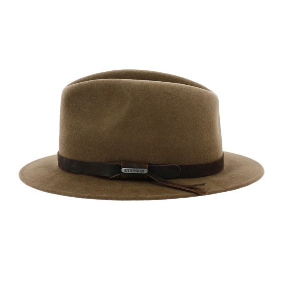 Brown Fur Felt Traveler Hat - Stetson