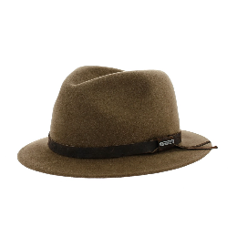 Brown Fur Felt Traveler Hat - Stetson