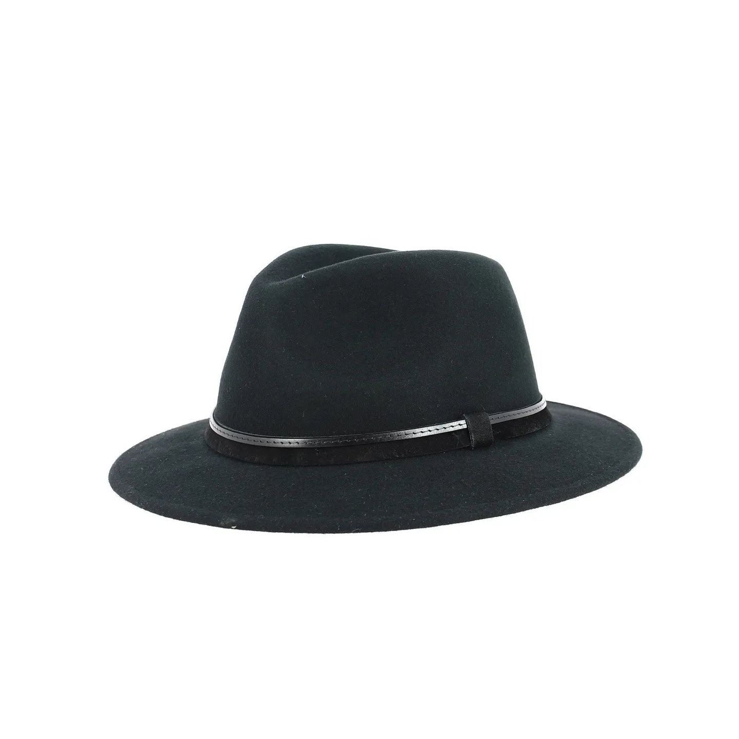 Chapeau Annecy Fedora Feutre Noir Imperméable - Traclet