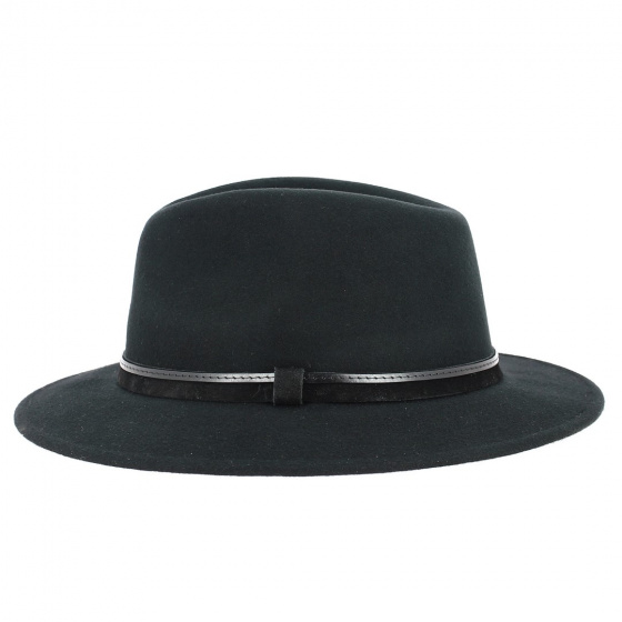 Chapeau Annecy Feutre Noir Imperméable - Traclet