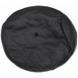 Furio Adjustable Beret Black Leather - Traclet