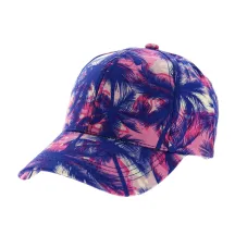 Casquette Baseball Palmier Bleu & Rose - Traclet
