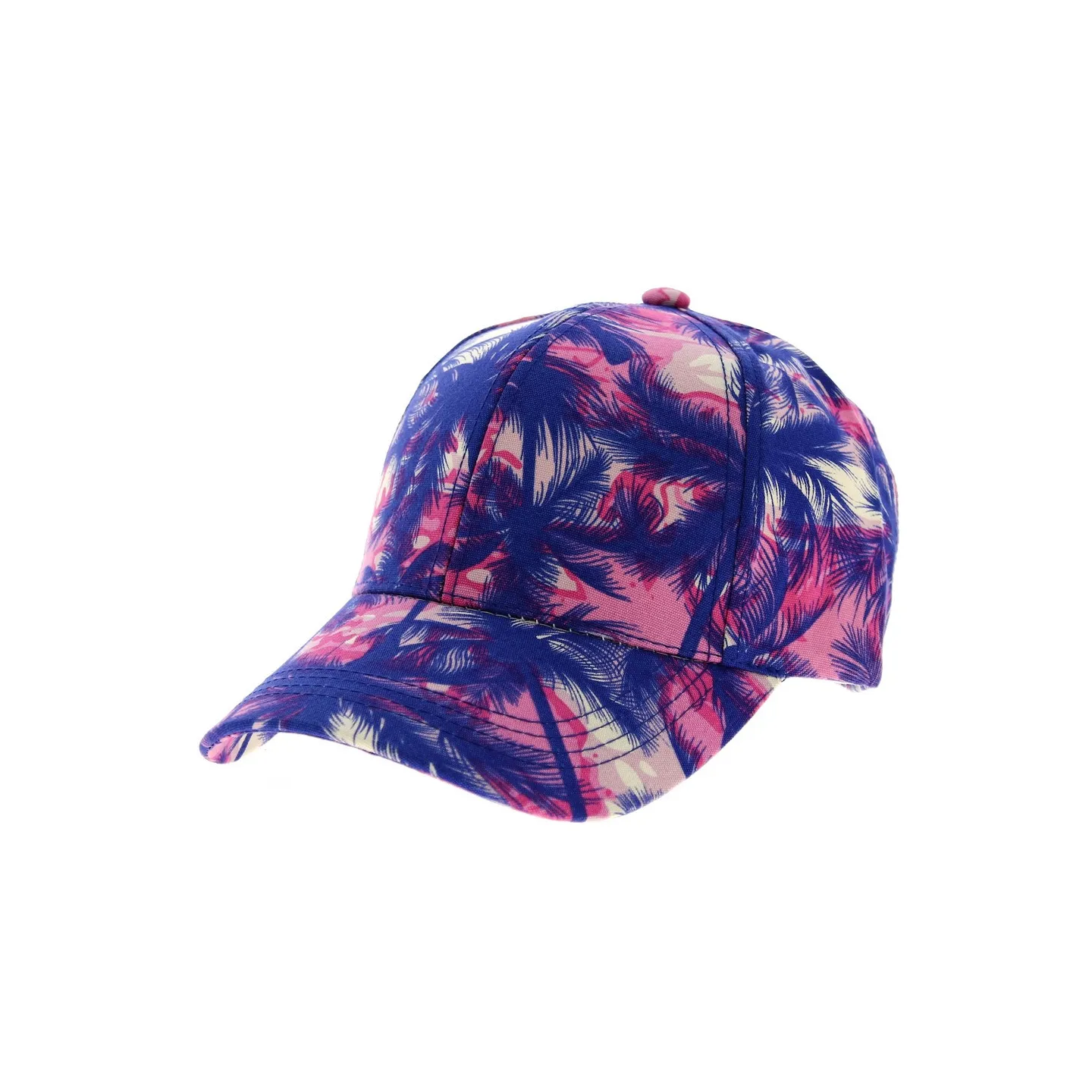 Palm Tree Baseball Cap Blue & Pink - Traclet