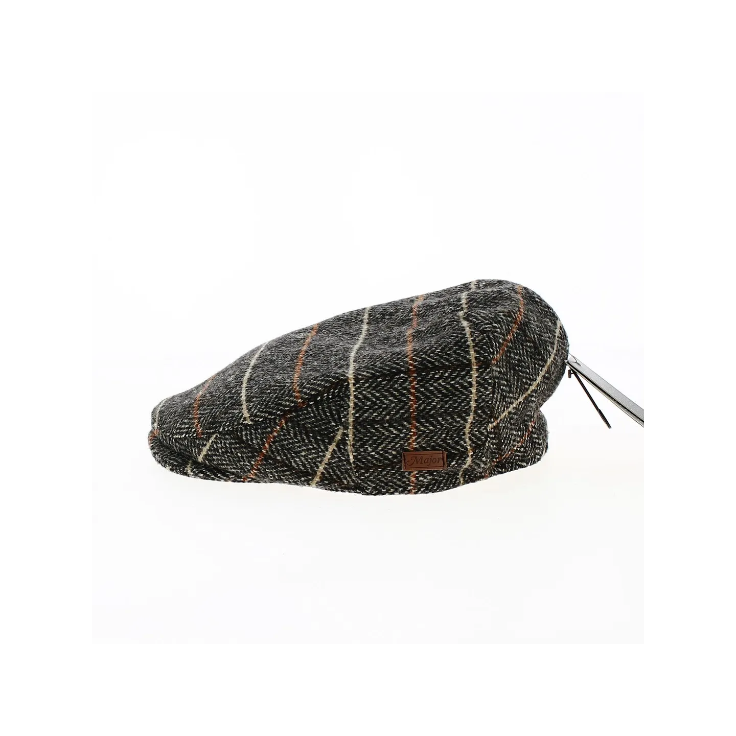 Flat cap with stripes Jacky Laine Camel - Traclet