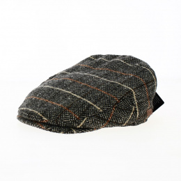Flat cap with stripes Jacky Laine Camel - Traclet