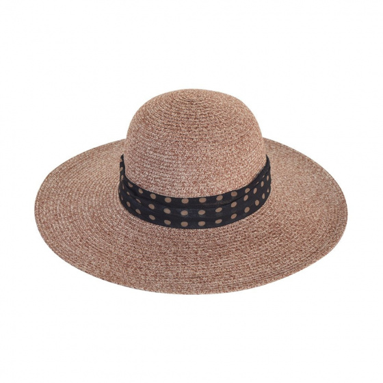 Capeline Monroe Poppy Monochrome Fibres Naturelles Marron- House of Ord - Rigon Headwear