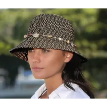 Chapeau Cloche Bohemian Gris & Beige - House Of Ord