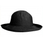 Black Breton Hat Polyester - Rigon Headwear