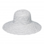 White scrunchie cap with black weight UPF 50+ - House Of Ord