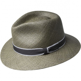 Gray Panama Traveller Hat Brooks - Bailey