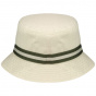 Beige Cotton Stripe Lahinch Bucket Hat - Kangol