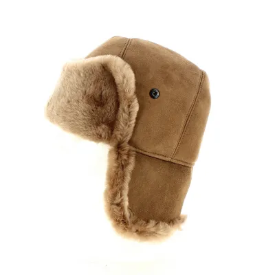 Toque / Chapka Cossak Mouton & Fourrure Camel - Traclet