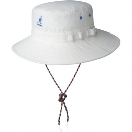White Utility Traveller Bucket Hat - Kangol