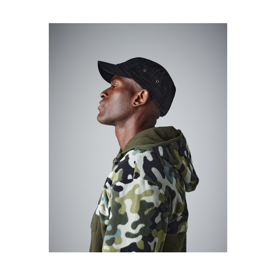 Casquette Army Abrams Chevronnée Noire