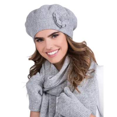 Béret Femme Clara Laine Gris - Traclet