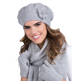 Women's Clara Wool Beret Grey - Traclet