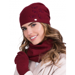 Elza Ladies Hat Bordeaux - Traclet