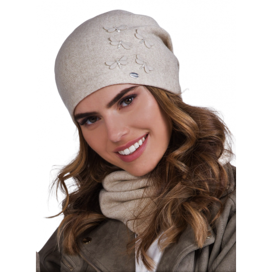 Elza Beige Women's Beanie - Traclet