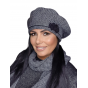 Helena Navy beret for women - Traclet