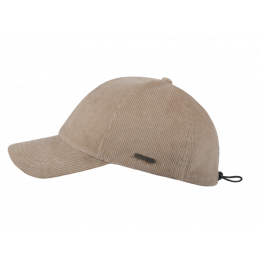 Yagiz Velvet Beige Baseball Cap - Hatland