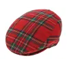Flat Cap - Red Tartan Reference: 5460 | Chapellerie Traclet