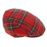 Flat Cap - Red Tartan Reference: 5460 | Chapellerie Traclet