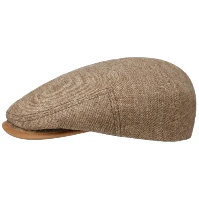 Flat cap Driver Linen Light brown - Stetson