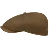 Casquette Hatteras Cuir Ciré Marron - Stetson