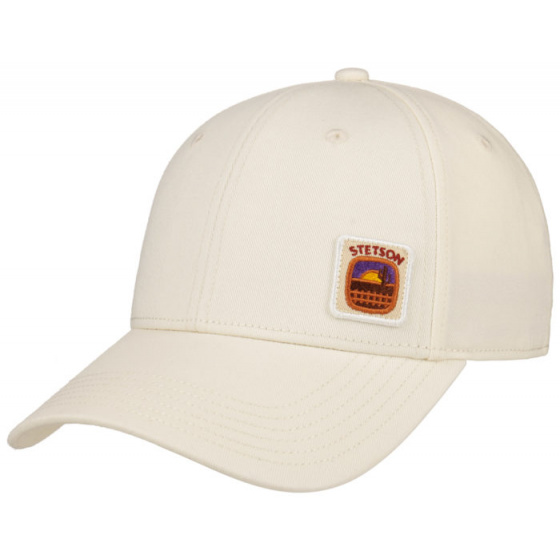 Baseball cap white cotton cream - Stetson