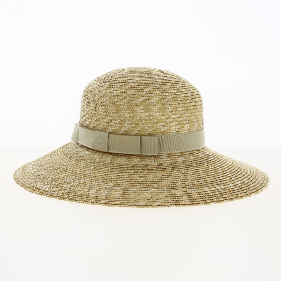 Natural Straw Coralie Summer Capeline - Traclet
