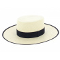 Cordobes Panama Hat Navy Ribbon
