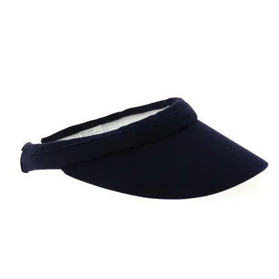 Sylvie Cotton Visor Cap Navy Blue - Traclet