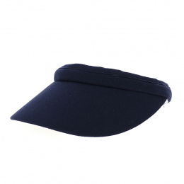 Casquette Visière Sylvie Coton Bleu Marine - Traclet