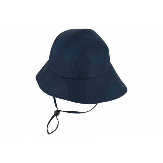 Navy Blue Waterproof Neck Protector Hat - Traclet