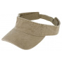 Calvia Cotton Visor Cap Beige - Traclet