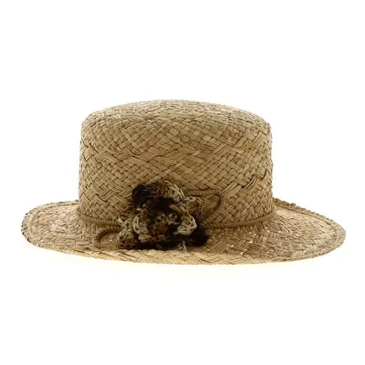Chapeau Cloche Lydia Paille Naturelle - Traclet