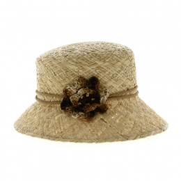 Cloche Hat Petra Natural Straw - Traclet
