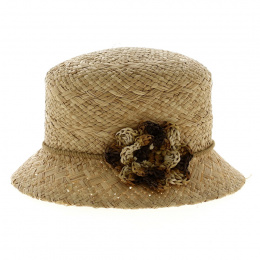 Firenze Natural Straw Cloche Hat - Traclet