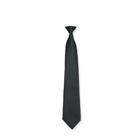 Black Security Tie With Clip Black Security Tie With Clip