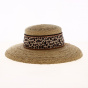 Natural Straw Leona Capeline - Flechet