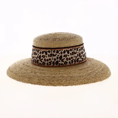 Natural Straw Leona Capeline - Flechet
