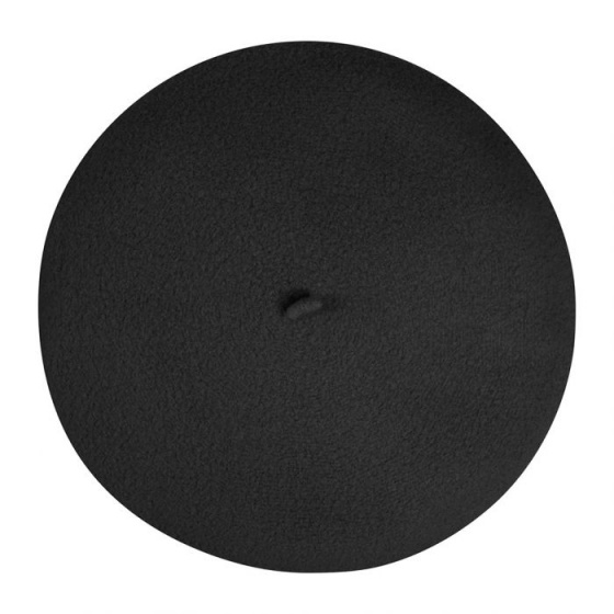 Béret Max Laine Mérinos Noir - Heritage Laulhère